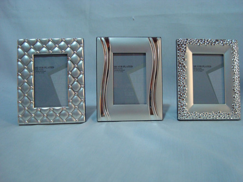 Portarretratos Silver Plated Para Fotos 5x8 Cm Individual