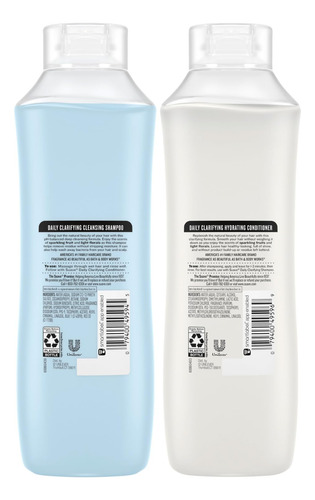 Conjunto De Shampoo E Condicionador Suave Clarificante E Hid