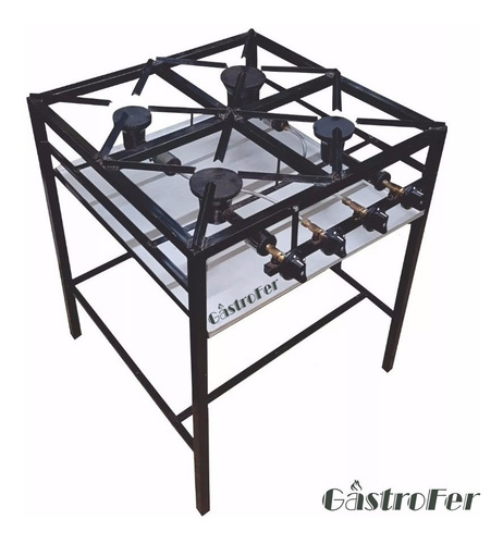 Freidora Industrial 10 Lts + Anafe 4 Hornallas Gastronomico