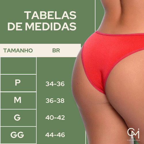 K/ Com 10 Calcinhas Modelo Tanga Microfibra Conforto Oferta