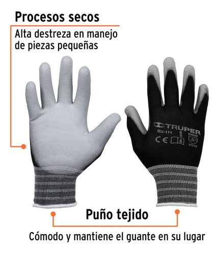 Guantes De Nylon Recubiertos De Poliuretano Ch Truper 13290