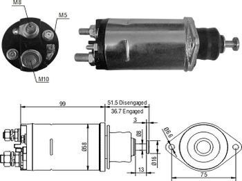 Solenoid Tipo Delco Caterpilar 28m M-nuevo 12