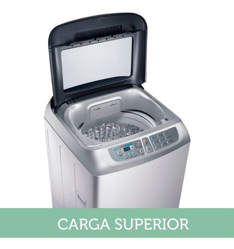 Lavarropas Samsung Wa80f5s4uda Wa80 Silver 700rpm 8kg Pc