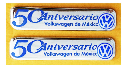 Emblema Lateral Placa Vw 50 Aniversario Vw De México