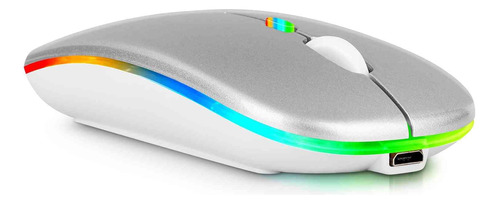 Mouse Led Inalambrico Recargable 2.4 Ghz Bluetooth Para Nova
