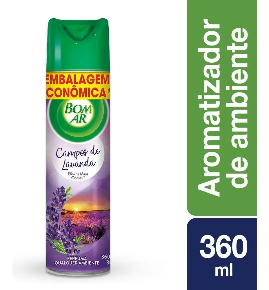 Desodorizador Lavanda 360ml Bom Ar