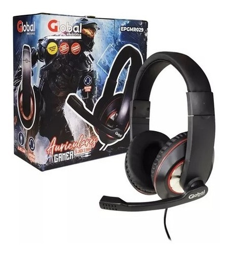 Auricular Gaming Con Micrófono Estéreo Epgmr 029 Negro