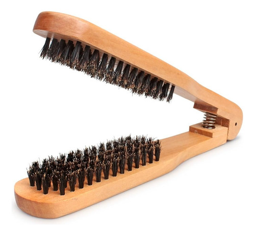 Cepillo De Madera Para Planchado De Pelo Caoba Makeup