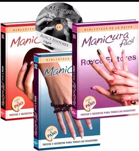 Libros Manicura Facil 3tomos 1cd