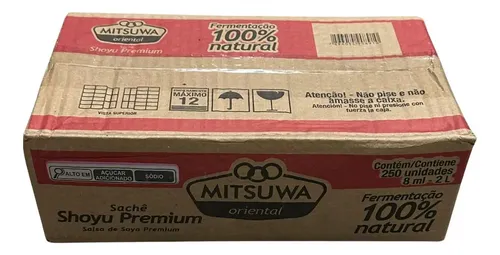 seiwa73。 ① 4箱40本 Caixa Fechada 250 Unid Molho Shoyu Premium Sachê Mitsuwa