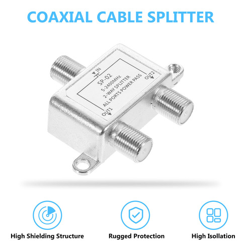 Divisor De Cable, Divisor Coaxial Para Cable De Satélite De