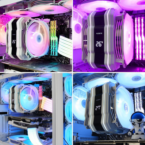 Alseye M120d Mais Refrigerador De Cpu Com Exibição De Temper