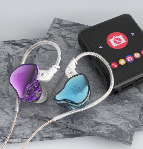 Imagen 5 de 9 de Auriculares In-ear Kz Edc 1dd Sin Microfono Cable Fijo Ofc