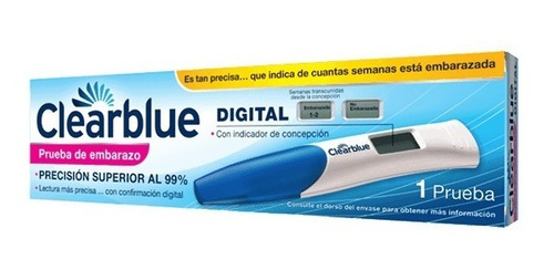 Test De Embarazo Clearblue Digital Pack 2 Pruebas Domicilio