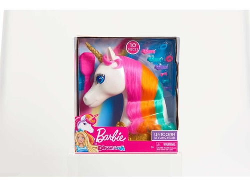 Cabeza De Unicornio Para Peinar 23 Cm Con Secador De Pelo