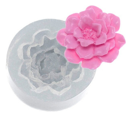 Molde De Silicone 472 - Flor Christy - Rosa - Flexarte