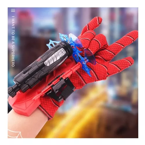 Luva De Spiderman Lanzador De Dardos De Plástico 