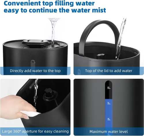 Humidificadores De 5.2 L Recámara Y Plantas, Humidific...