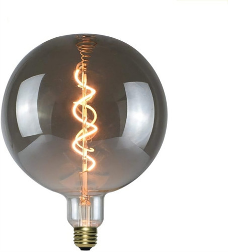 Bombillo Vintage 20cm De Diámetro Color Humo. Éxito Corp Color De La Luz Amarilla 110v