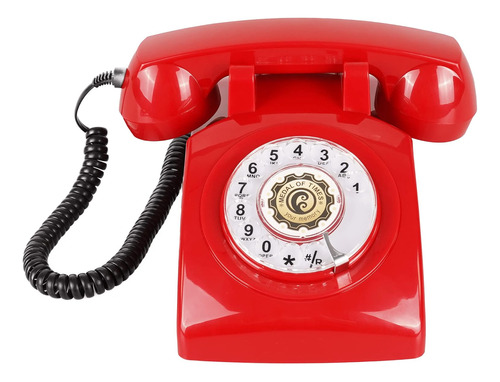 Teléfono Rotativo Retro - Teléfono Vintage Estilo 196...