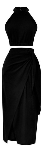 I Traje De Vestir Sin Mangas Con Cuello Halter Para Mujer