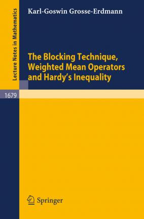 Libro The Blocking Technique, Weighted Mean Operators And...