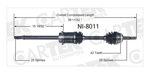 Flecha Delantera Der Ns Tsuru 1991-1992 Tm L4 Gst 1.6 C/abs
