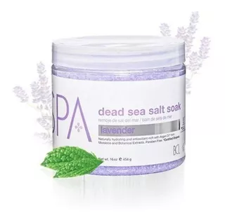 Bcl Spa Dead Sea Salt Soak 16 Oz 450 G Fragancia Lavanda Tipo de envase TARRO