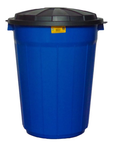 Contenedor - Bote De Basura 115 Lts Kartell Azul Con Tapa