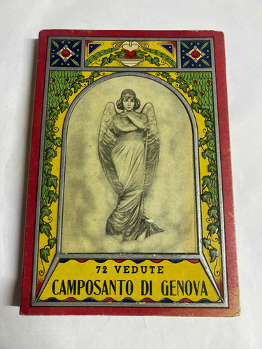 Libro Vintage Ricordo Del Camposanto Di Genova 72 Vedute