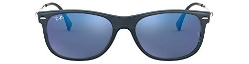 Gafas De Sol Cuadradas Ray-ban Rb4318, Azul Transparente