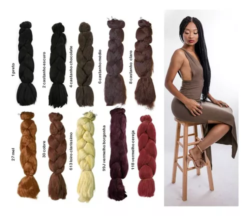 Jumbo Para Tranças Box Braids Ser Mulher Pacotão com 399g Várias