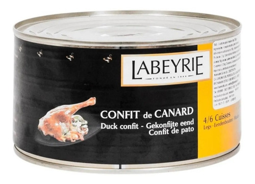 Confit De Pato Labeyrie 4 A 6 Piezas Para Calentar Y Comer