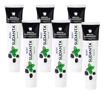Comprar Set X6 Pastas Sudanta Gel Efecto Blanqueador Carbon 50g