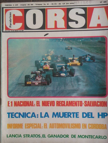 Revista Corsa Nº456- 18/02/1975 1975 (leia A Descrição)