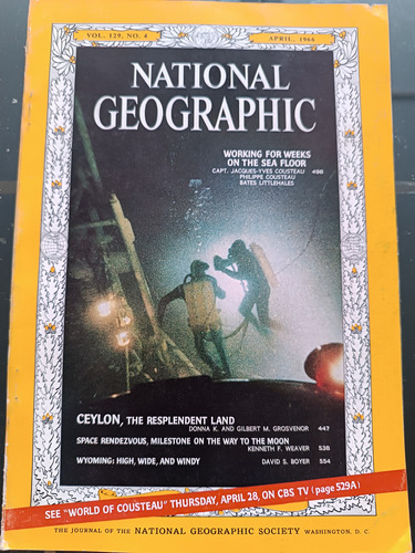 Revista National Geographic En Inglés Abril Del 66