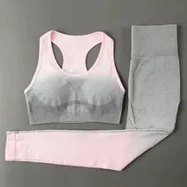 Comprar Conjuntos De Ropa Deportiva Sin Costura Yoga Fitness Gym