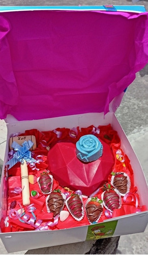 Hermoso Corazón Piñata De Chocolate Personalizado Adomicilio