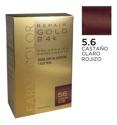 Farmacolor R Gold Cast.clar Roj N°5.6x 1estuche. De Fábrica.