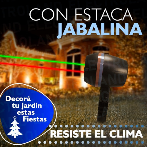 Imagen 3 de 10 de Laser Led Exterior Luz Verde - Rojo Control Efectos Formas