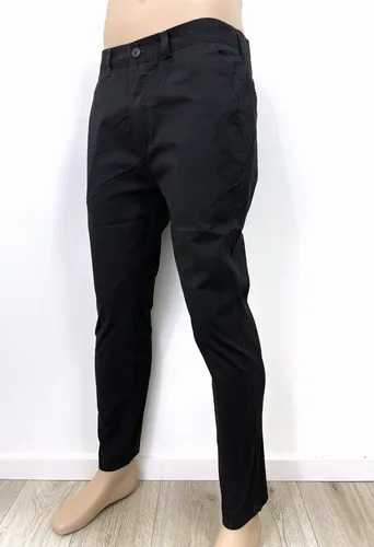 Pantalon Negro Hombre Gabardina