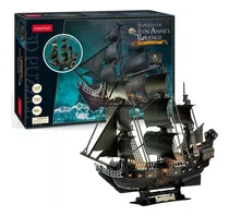 Comprar Rompecabezas Puzzle 3d Barco Pirata Con Luz 293 Pzs Cubicfun