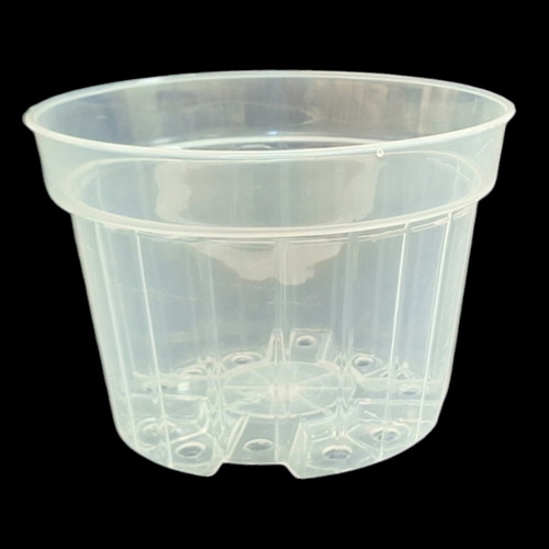 Paquete De 5 Macetas 7 Pulgadas Transparente Para Orquídea