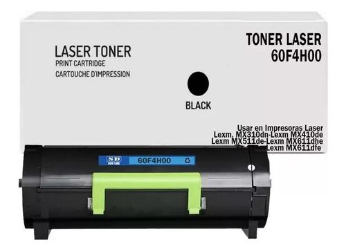 Toner Lexmark Generico 60f4h00 Mx310/mx410/mx511 Con Chip