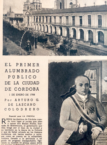 El Primer Alumbrado Público De La Ciudad De Córdoba 1788