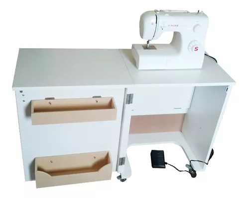 Mesa para máquina de coser Singer, mesa consola de estilo