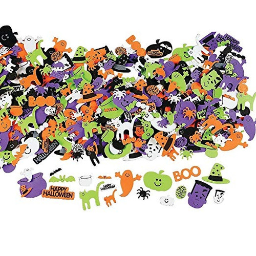 100 ~ Feliz Halloween Espuma Stickers / Formas Autoadhesivas
