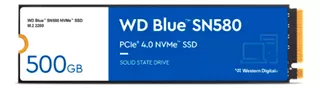 DISCO SOLIDO SSD 500 GB NVME M2 WESTERN DIGITAL BLUE SN580 COLOR AZUL