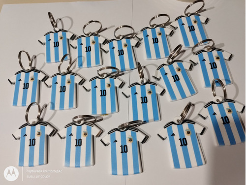 Llaveros Camiseta X30 Souvenirs Argentina 