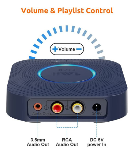 Adaptador Receptor Audio Bluetooth 1mii B06s 35mts Alcance